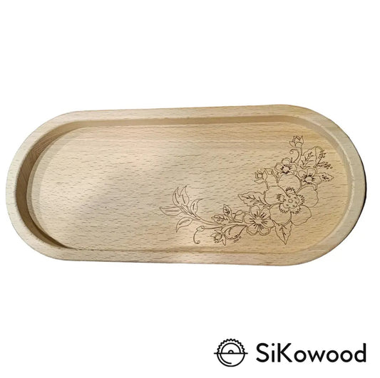 SiKowoodLesen pladenj za kavo in piškote